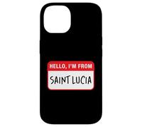 Bonjour, Je Viens de Sainte-Lucie Coque pour iPhone 14