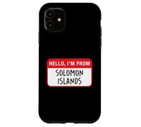 Bonjour, Je Viens des îles Salomon Coque pour iPhone 11