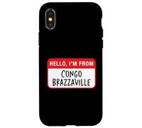 Bonjour, Je Viens du Congo-Brazzaville Coque pour iPhone X/XS