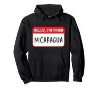 Bonjour, Je Viens du Nicaragua Sweat à Capuche