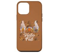 Bonjour l'automne, Gnomes d'automne amusants, Feuilles Coque pour iPhone 12 mini