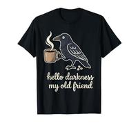 Bonjour Les ténèbres, Mon Vieil ami Grumpy Crow Coffee T-Shirt