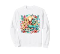 Bonjour Les Vacances d'été | Tropical Beach Vibes Design Sweatshirt