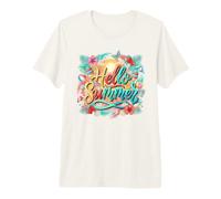 Bonjour Les Vacances d'été | Tropical Beach Vibes Design T-Shirt Haut de Gamme