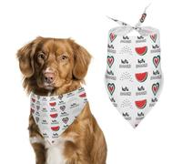 Bonjour l'été ! Amour pastèque ! Bandanas triangulaires pour Animaux de Compagnie, Foulard Doux, Accessoires pour Animaux de Compagnie pour Les fêtes, Les Photos et Les Voyages.