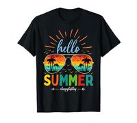 Bonjour l'été, joyeux dernier jour d'école, professeur d'école, élève T-Shirt