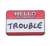 Bonjour Lettre Émail Broche Anxiété Problème Meilleure Chimie Années 90 Bébé Heureux Métal Insigne Épinglette Bijoux, Normale, Métal non précieux