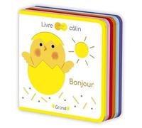 Bonjour – Livre tout-carton avec feutrine à toucher – À partir de 6 mois