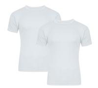 Bonjour Lot de 2 t-shirts thermiques pour homme, sous-vêtements chauds, tailles S, M, L, XL, XXL, blanc, M