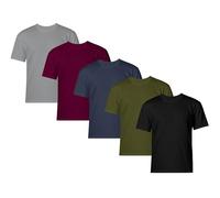 Bonjour Lot de 3/5 t-shirts pour homme - T-shirts de qualité supérieure pour homme avec un design légèrement ajusté et confortable - T-shirt en coton super doux - T-shirts extensibles pour homme -