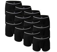 Bonjour® Lot de 6 et 12 boxers en coton pour homme - Rayures fluo, (Lot de 12 rayures noires), L