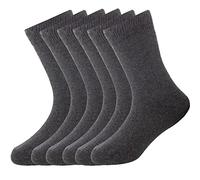Bonjour Lot de 6 paires de chaussettes pour enfants en coton majoritaire pour la rentrée scolaire (tailles 3 à 13 ans), gris, 6-9 ans