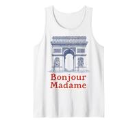 Bonjour Madame Arc De Triomphe Style Paris France Débardeur