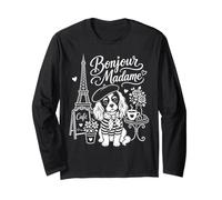 Bonjour Madame Cavalier King Charles Spaniel Paris Amoureux des Chiens Manche Longue