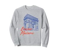 Bonjour Madame Paris Arc de Triomphe French Travel Esthétique Sweatshirt