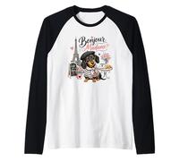 Bonjour Madame Teckel Paris Cafe Amoureux des Chiens Manche Raglan