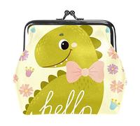 Bonjour Mignon Dinosaure bébé Femmes en Cuir PU Porte-Monnaie Filles Mini Boucle Porte-Monnaie Pochette