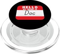 Bonjour Mon nom est Doc drôle de nom-tag PopSockets PopGrip pour MagSafe