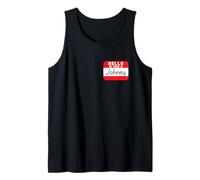 Bonjour mon nom est Johnny Funny Name Tag Débardeur