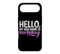 Bonjour, Mon Nouveau nom est Mommy Baby Shower Coque pour iPhone Air
