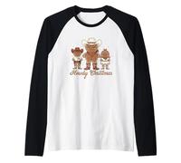 Bonjour, Noël, Pain d'épice, Cowboys, Cheer Manche Raglan