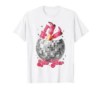 Bonjour, Nouvelle année, Bonne année 2026, Cowgirl, Disco Ball Girls T-Shirt