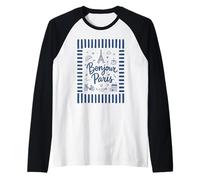 Bonjour Paris Cool Design Doodle French Summer Travel Manche Raglan