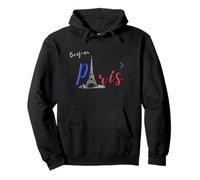 Bonjour Paris Ville d'amour Sweat à Capuche