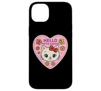 Bonjour, Petite Fille de 5e année, Chaton, Chat, Retour à l'école Coque pour iPhone 14 Plus