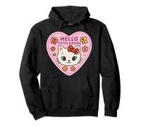 Bonjour, Petite Fille de 5e année, Chaton, Chat, Retour à l'école Sweat à Capuche