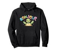 Bonjour - Petits Animaux Mignons, Citation française Sweat à Capuche