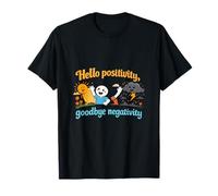 Bonjour Positivité Adieu Negativité Chill Vibes Art T-Shirt