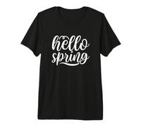 Bonjour Printemps Floral Amour Mignon Nature Été T-Shirt Haut de Gamme