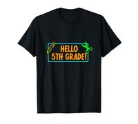 Bonjour quatrième année! 4e année Premier Jour de l'école garçon Fille T-Shirt
