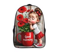 bonjour sac à dos d'école mode grande capacité décontracté livre sac 2 compartiment demoiselle d'honneur 3d imprimé sac d'école-16,garçons filles pour l'école les voyages les affaires