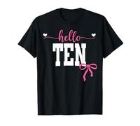 Bonjour Ten EST 2015 Coquette Bow 10e Anniversaire Fille T-Shirt