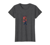 Bonjour to 5 Amazing Years : Cadeau d'anniversaire France T-Shirt, Femme, Chiné Foncé, L