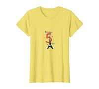 Bonjour to 5 Amazing Years : Cadeau d'anniversaire France T-Shirt, Femme, Citron, XS