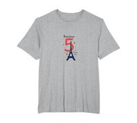 Bonjour to 5 Amazing Years : Cadeau d'anniversaire France T-Shirt, Homme Grandes Tailles, Gris Chiné, 5X Tall