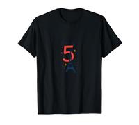 Bonjour to 5 Amazing Years : Cadeau d'anniversaire France T-Shirt, Homme, Noir, S