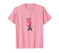 Bonjour to 5 Amazing Years : Cadeau d'anniversaire France T-Shirt, Homme, Rose, XXL