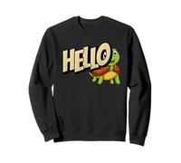 Bonjour Tortue. Salutation drôle de Tortue Sweatshirt