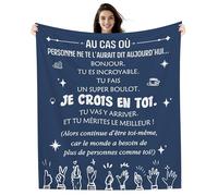 Bonjour Tu es incroyable Tu fais un super boulot Je crois en toi Tu vas y arriver Et tu mérites le meilleur Couverture pour Homme Femme Couvertures Inspirantes Cadeau d'anniversaire Cadeau de Noël