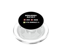 Bonjour va va? Humour raleur grognon Travail Humeur PopSockets PopGrip pour MagSafe
