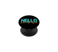 Bonjour Vacances d'été Plage Mer Soleil Vacances Famille Souvenir PopSockets PopGrip Adhésif