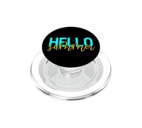 Bonjour Vacances d'été Plage Mer Soleil Vacances Famille Souvenir PopSockets PopGrip pour MagSafe