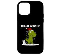 Bonjour Winter Trex Dinosaure Bonhomme de neige Coque pour iPhone 12 mini