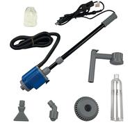 BONJUME Nettoyeur De Gravier D'aquarium, Aspirateur De Boues Nettoyeur De Gravier De Sable électrique D'aquarium Ensemble pour Les Changements d'eau Lavage du Sable Filtration Et Circulation De l'eau