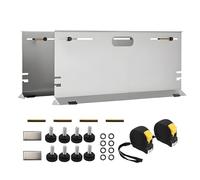 BONJUME Outil De Réglage De La Géométrie des Roues, Lot De 2 Plaques De Parallélisme en Acier Inoxydable avec 2 Rubans De Mesure Et Vis pour Entretien Géométrie des Pneus Voitures Atelier