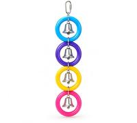 Bonka Bird Toys 4 Ring A Ding Jouet pour Oiseau Parrot Cage Craft Jouets Cages Gris du Gabon Amazones Amazon Calopsittes